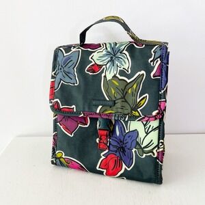 Vera Bradley Lunch Bag Box Floral Falling Flowers Insulated Buckle  Multi-Color